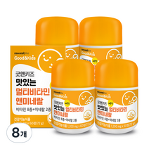 내츄럴플러스 굿앤키즈 맛있는 멀티비타민 앤 미네랄, 60정, 8개