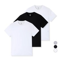베이직하우스 남녀공용 순면라운드 반팔티 오리지널팩 3p HATS0101