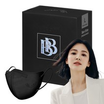 비앙브리제 프리미엄 방역용 마스크 대형 KF94, 모던 블랙, 1개, 25개입