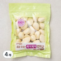 곰곰 국내산 꼭지제거 깐마늘, 200g, 4개