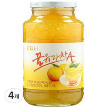 담터 꿀유자차A, 1kg, 1개입, 4개