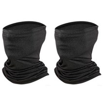 아리코 자외선 차단 실크 쿨 마스크 일반형 2p, 블랙