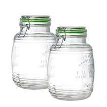 아이에코리아 클립 락 글라스 캐니스터, 2L, 2개입