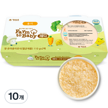 팜투베이비 레디 실온이유식 중기 고구마애호박사과죽, 110g, 10개