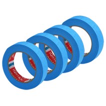 iQIHAN 다다 칼라 마스킹테이프 파랑 20 mm x 20 m, 4개