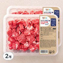 딜리조이 호주산 소고기 척아이롤 국거리용 (냉장), 400g, 2개