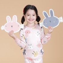 보누맘 아동용 킹토끼 폴리후라이스 실내복 상하세트