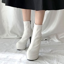 웬하 가보시 포인트 하이힐 앵클부츠