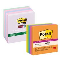 쓰리엠 포스트잇 강한점착용 리우데자네이루 450p + 발리 450p, 혼합 색상, 1세트