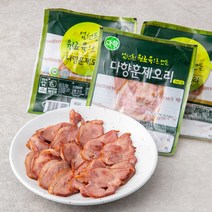 다향오리 엄선된 원료육으로 만든 훈제오리 슬라이스, 180g, 3개