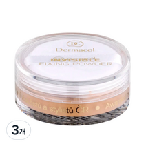 더마콜 인비져블 픽싱 파우더 13g, 내츄럴, 3개