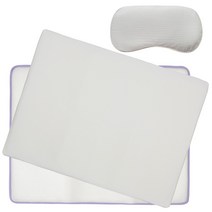 화모베이비 소프트 3중직거즈 아기 매쉬매트 커버분리형 매트 + 매쉬베개, 아이보리