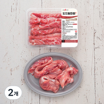 도드람한돈 1등급 등심꽃살 구이용 (냉장), 600g, 2개