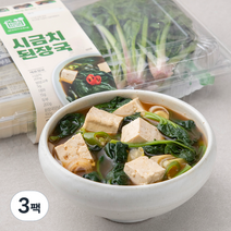 프레시밀 시금치된장국 밀키트, 520g, 3팩