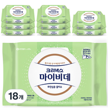 크리넥스 유한킴벌리 마이비데 피톤치드케어 물티슈 캡, 40매입, 18개