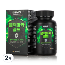 비타민마을 강철부대 젤라틴 공법 블랙마카 골드 198g, 180정, 2개