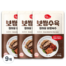 참 보쌈수육 참쉬운 비법육수, 150g, 9개
