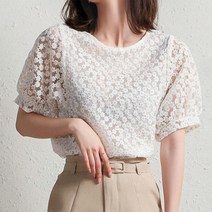 패션풀 샵핀 플라워 블라우스 26512
