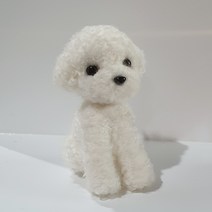 콘시팬시 니들펠트 푸들 DIY 세트, 크림, 2p