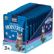 동원 뉴트리플랜 고양이 주식파우치 시니어 참치 앤 닭고기 12p, 과일/야채, 960g, 3개