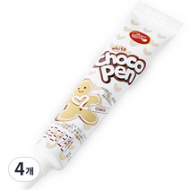 브레드가든 초코펜 화이트 데코펜, 20g, 4개