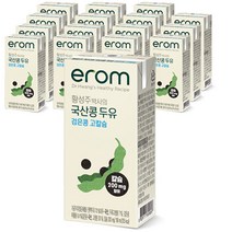 이롬 황성주 국산콩 검은콩 고칼슘 두유, 190ml, 16개