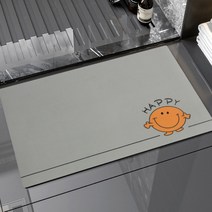 코멧 홈 빨아쓰는 규조토 발매트 사각, 그레이, 1개