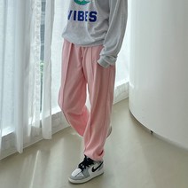 마이시즌 여성용 폴링 핀턱 조거 밴딩 팬츠