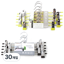 선우랜드 치마바지걸이 그린 5p + 브라운 5p, 혼합 색상, 30개입