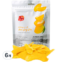 폴링인브이 열대 건조과일 촉촉한 반건조 망고, 80g, 6개