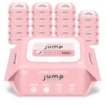 꿈토리 뉴넉넉한 점프 엠보싱 유아물티슈 캡형, 100매입, 20개