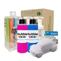 스노우키즈 나만의 자동차 만들기 Bubble Ver 바나카 랜덤발송 세트, 물감(핑크, 블루), 마카(핑크, 블루, 옐로우, 그린, 퍼플, 오렌지), 캔버스(화이트), 1세트