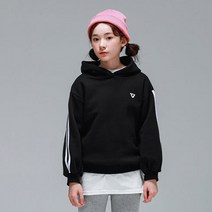 키스포 여아용 웨스트 후드 기모 맨투맨