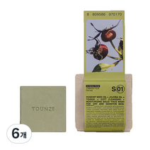톤28 얼굴 씻을거리 S1 로즈힙오일 쉐어버터 약산성 클렌징 비누, 100g, 6개