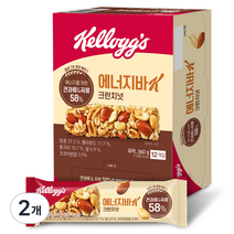 켈로그 에너지바K 크런치넛, 360g, 2개