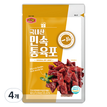 머거본 민속 통 육포, 35g, 4개