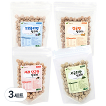 그린원푸드 유기농 옹알이 유아 쌀과자 4종 세트, 사과당근맛. 브로콜리맛. 감귤맛. 시금치맛, 3세트