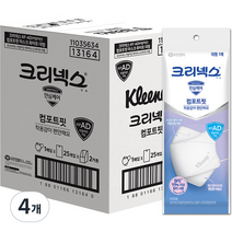 크리넥스 비말차단 에어마스크 대형 KFAD, 1개입, 200개, 화이트