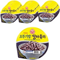 오뚜기 맛있는 오뚜기밥 발아흑미, 210g, 18개