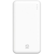 디지지 슬림 듀얼 1.0 고속충전 보조배터리 10000mAh, SPE-2PQPPB100, 화이트