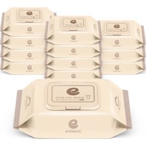 앙블랑 세이프 베이지 유아물티슈 휴대 캡형 24매, 12개입, 1박스