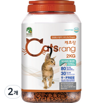 캐츠랑 전연령 올라이프 고양이 건식사료, 2개, 2kg, 생선