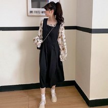 패션풀 여성용 나염 스모크 블라우스 원피스 세트 24236