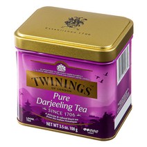 트와이닝 TWININGS 홍차/허브티 다즐링 틴, 100g, 1개