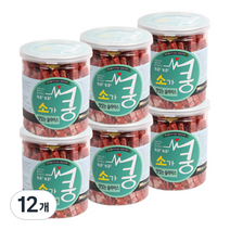 브리더랩 강아지 슬라이스 건조간식 200g, 소가쿵, 12개