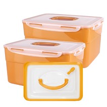 나누담 황토 누름판 김치통, 9L, 2개