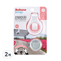 폴라프레쉬 선바이저 햇빛가리개 클립형 방향제 플로럴향 본품+리필, 1개, 2개