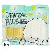 강아지 간식 덴탈플러스 덴탈껌 450g, 치즈, 5개