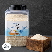 불릴필요없는 씻어나온 쌀, 4kg, 3개