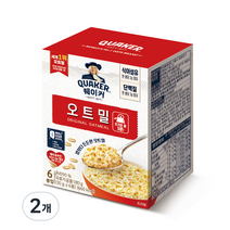 퀘이커 오트밀 오리지널, 180g, 2개